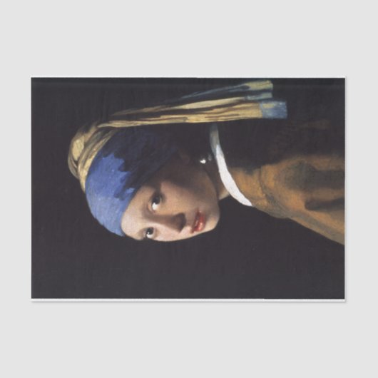 真珠のイヤリングを持つ女の子 薄葉紙 (正面)