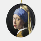 真珠のイヤリングを持つ女の子、1月Vermeer セラミックオーナメント (左)