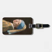 真珠のイヤリングを持つ女の子（1665年）ヨハネス・フェルメール ラゲッジタグ (正面横)