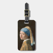 真珠のイヤリングを持つ女の子（1665年）ヨハネス・フェルメール ラゲッジタグ (正面縦)