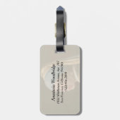 真珠のイヤリングを持つ女の子（1665年）ヨハネス・フェルメール ラゲッジタグ (裏面縦)