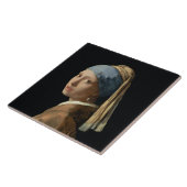 真珠のイヤリングを持つ女の子、c.1665-6 (キャンバスの油 タイル (側面)