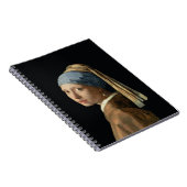 真珠のイヤリングを持つ女の子、c.1665-6 (キャンバスの油 ノートブック (右側)