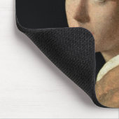 真珠のイヤリングを持つ女の子、c.1665-6 (キャンバスの油 マウスパッド (コーナー)