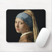 真珠のイヤリングを持つ女の子、c.1665-6 (キャンバスの油 マウスパッド (マウス)