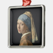 真珠のイヤリングを持つ女の子、c.1665-6 (キャンバスの油 メタルオーナメント (左)