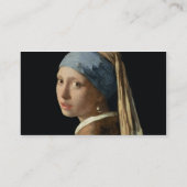 真珠のイヤリングを持つ女の子、c.1665-6 (キャンバスの油 名刺 (裏面)