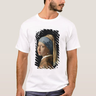 真珠のイヤリングを持つ女の子、c.1665-6 (キャンバスの油 tシャツ