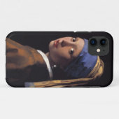 真珠のイヤリングを持つ女の子 Case-Mate iPhoneケース (裏面(横))