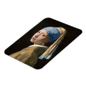真珠のイヤリングを持つ女の子 – Johannes Vermeer マグネット (左側)
