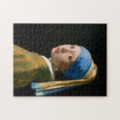 真珠のイヤリングを持つ女の子, Johannes Vermeer, 1665 ジグソーパズル (横)