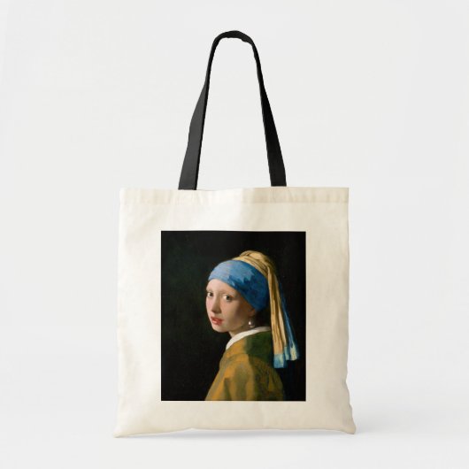 真珠のイヤリングを持つ女の子， Johannes Vermeer, 1665 トートバッグ
