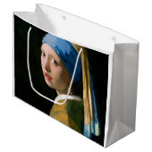 真珠のイヤリングを持つ女の子, Johannes Vermeer, 1665 ラージペーパーバッグ (正面アングル)