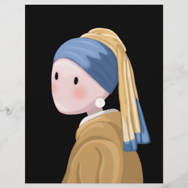 真珠のイヤリングを持つ少女 (正面)