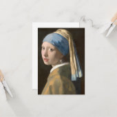 真珠のイヤリングを持つ少女 カード (正面/裏面インサイチュ)