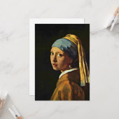 真珠のイヤリングを持つ少女 カード (正面/裏面インサイチュ)