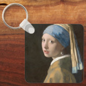 真珠のイヤリングを持つ少女 キーホルダー (正面)