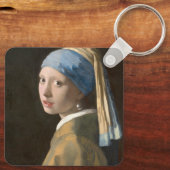 真珠のイヤリングを持つ少女 キーホルダー (裏面)