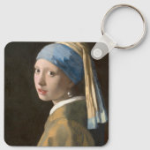 真珠のイヤリングを持つ少女 キーホルダー (裏面)