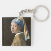 真珠のイヤリングを持つ少女 キーホルダー (裏面)
