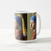 真珠のイヤリングを持つ少女 コーヒーマグカップ (正面右)