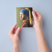 真珠のイヤリングを持つ少女 チラシ (手)