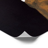 真珠のイヤリングを持つ少女 ポスター (角)