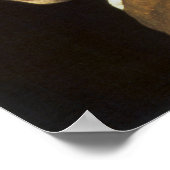 真珠のイヤリングを持つ少女 ポスター (角)