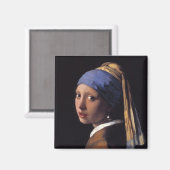 真珠のイヤリングを持つ少女 マグネット (正面/裏面)