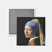 真珠のイヤリングを持つ少女 マグネット (正面/裏面)