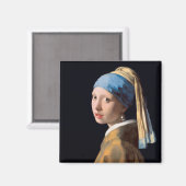 真珠のイヤリングを持つ少女 マグネット (正面/裏面)