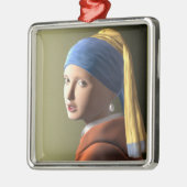 真珠のイヤリングを持つ少女 メタルオーナメント (左)