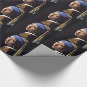 真珠のイヤリングを持つ少女 ラッピングペーパー (角)