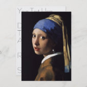 真珠のイヤリングを持つ少女 招待状 (正面/裏面)