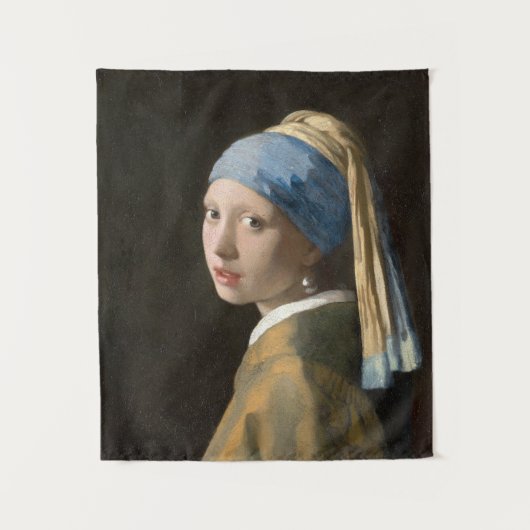 真珠のイヤリングを持つ少女 | Johannes Vermeer タペストリー (正面)