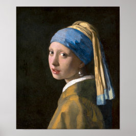 真珠のイヤリングを持つ少女 | Johannes Vermeer | ポスター