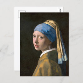 真珠のイヤリングを持つ少女 | Johannes Vermeer | ポストカード