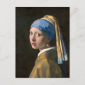 真珠のイヤリングを持つ少女 | Johannes Vermeer | ポストカード (正面)