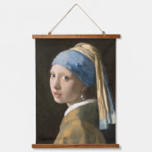 真珠のイヤリングを持つ少女 | Johannes Vermeer 吊り下げ型タペストリー (正面)