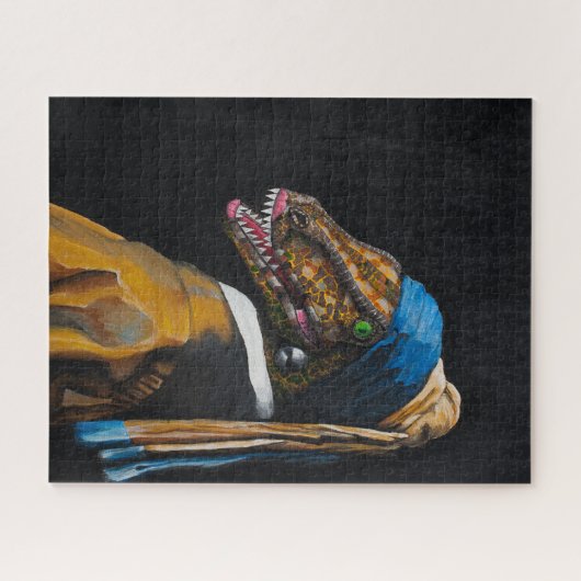 真珠のイヤリングを持つ賢い女の子 ジグソーパズル (横)