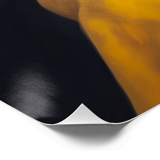 真珠のイヤリング付き猫 | ベーおもしろいメアパロディ ポスター (コーナー)