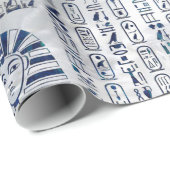 真珠のエジプトのヒエログリフそして神のアワビ ラッピングペーパー (ロールコーナー)