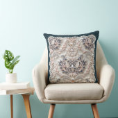 真珠のエレガンス：クリスタル刺繍パターンスロー クッション (椅子)