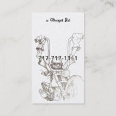 真珠のオートバイの名刺 名刺 (裏面)