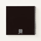 真珠のクラシックイヤリングを持つ女の子、クロシェのレプリカ ノートブック (裏面)