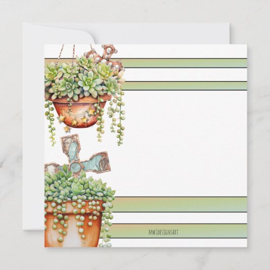 真珠のサクレントとガーデン素朴デコールの列 招待状 (裏面)