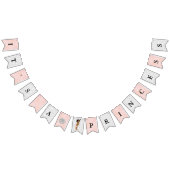 真珠のダイヤモンドの民族のプリンセスの女の赤ちゃんの魅力 バンティングフラッグ (全)