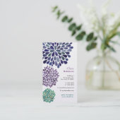 真珠のダリアの花の破烈の花の名刺 名刺 (スタンド正面)