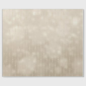 真珠のチタンアイボリーはガラス光沢のあるガラスをドロップ ラッピングペーパー (フラット)