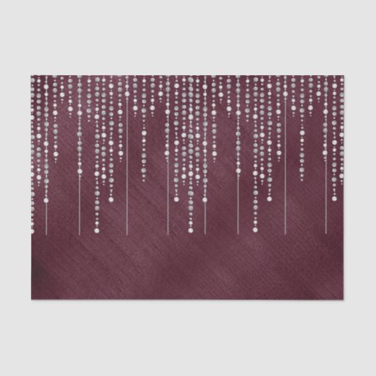 真珠のネックレスが雨だ！ティッシュペーパー 薄葉紙 (正面)